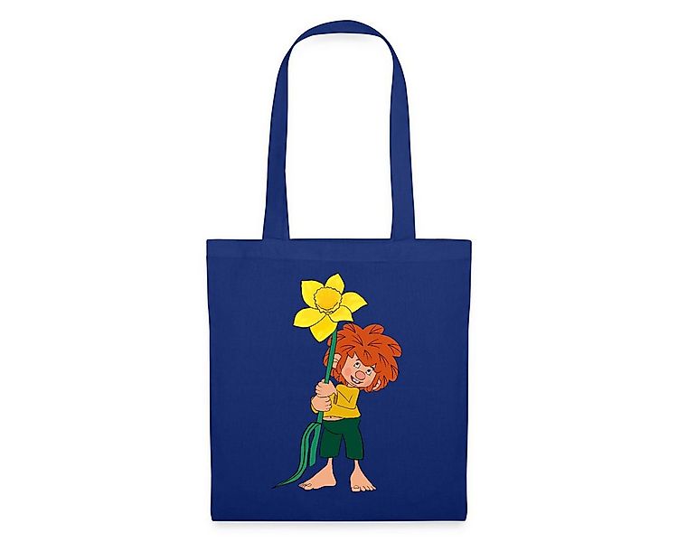 Spreadshirt Henkeltasche Pumuckl Design Mit Gelber Blume Stoffbeutel (1-tlg günstig online kaufen