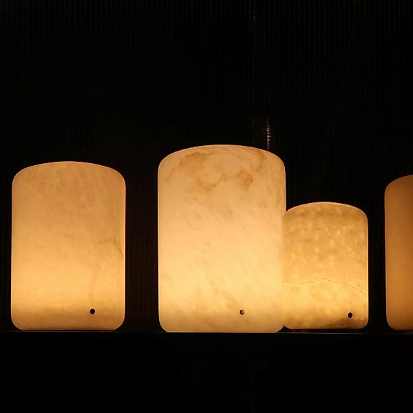 LED-Tischleuchte Capsule aus Alabaster Höhe 25,2cm günstig online kaufen