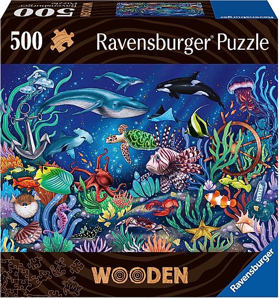 Ravensburger Puzzle Wooden, Unten im Meer, günstig online kaufen