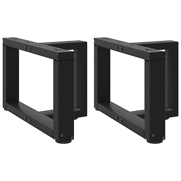 vidaXL Couchtischbeine T-Form 2 Stk Schwarz 40x25x30-31 cm Stahl 4013004 günstig online kaufen