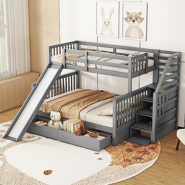 TavilaEcon Etagenbett Kinderbett, Jugendbett mit 2 günstig online kaufen