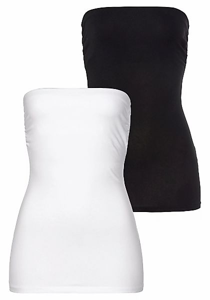 Laura Scott Bandeautop, (2-er Pack), trägerlos und figurbetont günstig online kaufen
