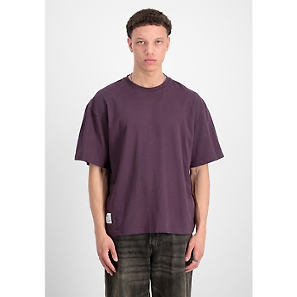 Alpha Industries  T-Shirts & Poloshirts Logo Backprint T-Shirt - Plum günstig online kaufen