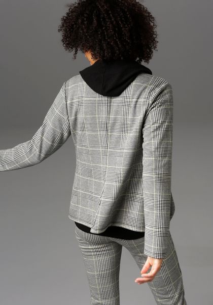 Aniston CASUAL Sweatblazer im Karo-Dessin günstig online kaufen