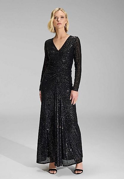 SWING Abendkleid - Gerafftes Abendkleid aus elastischer Paillette Figurbeto günstig online kaufen