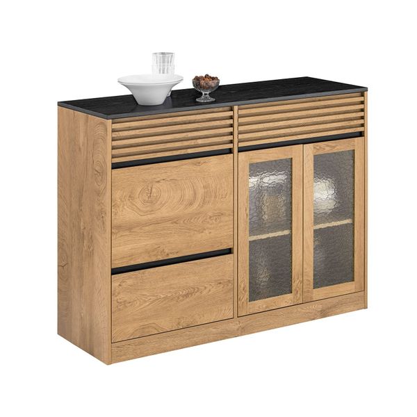 SoBuy Sideboard Kommode Küchenschrank Flurschrank 112x89x40cm FSB99-N günstig online kaufen