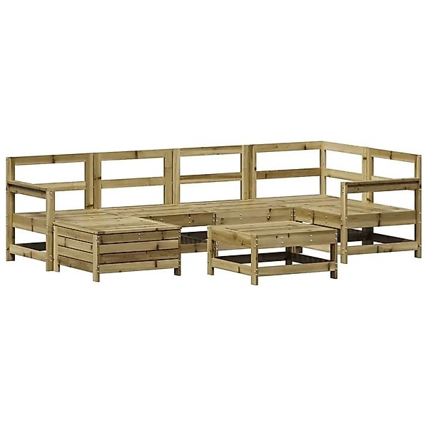 vidaXL 7-Tlg Garten-Sofagarnitur Kiefernholz Imprägniert 3250943 günstig online kaufen