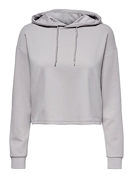 ONLY Kurz Geschnittener Sweatshirt Damen Grau günstig online kaufen