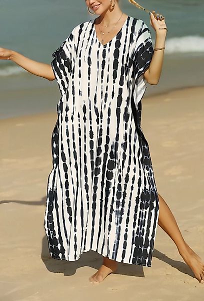 Elowen Strandkleid Gestrickte, strukturierte Robe-Bluse im Resort-Stil günstig online kaufen