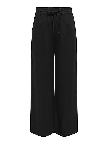 JACQUELINE de YONG Stoffhose hohe Taille weiter Beinschnitt Kordelzug Seite günstig online kaufen