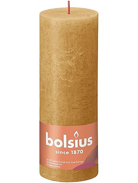 Bolsius Stumpenkerze Bolsius Rustik Stumpenkerze honigwabengelb, Höhe: günstig online kaufen