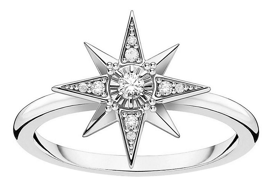 THOMAS SABO Silberring DamenStern Silber günstig online kaufen