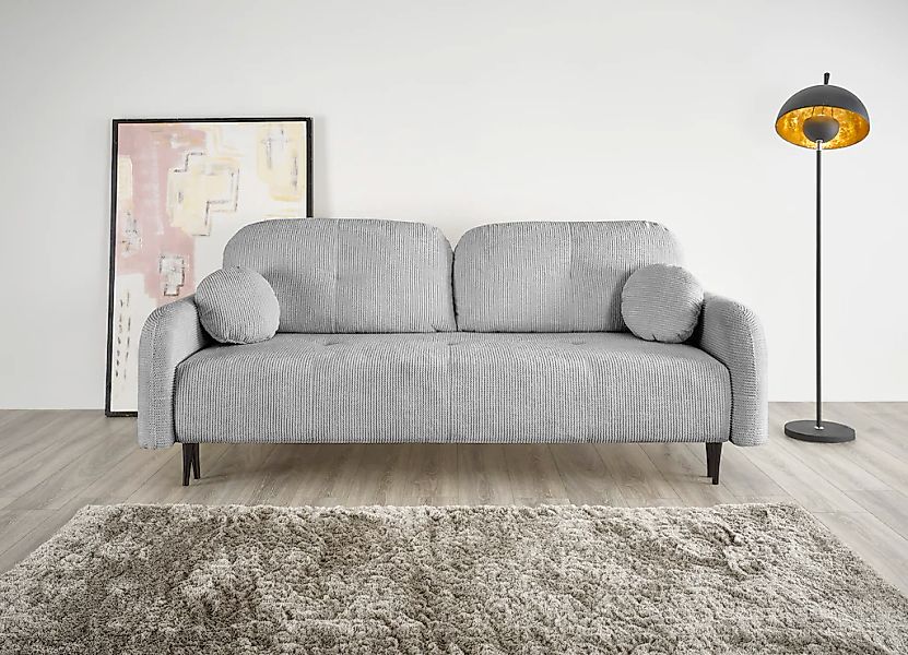 Leonique 2,5-Sitzer "BLAISE", nachts: Schlafsofa (Liegefläche 140/200 cm), günstig online kaufen