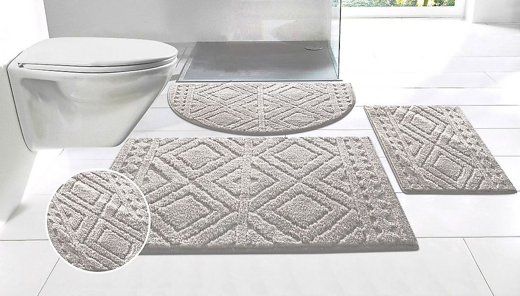 OTTO home Badematte Louvres, Badvorleger, Badezimmer Teppich, Duschvorleger günstig online kaufen