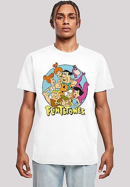 F4NT4STIC T-Shirt Die Familie Feuerstein Group Circle Print günstig online kaufen