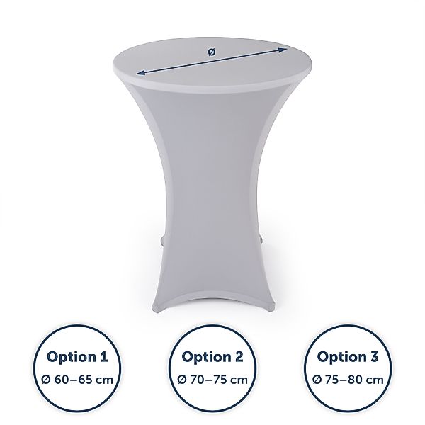 Blumtal Stehtischhusse Stretchbezug Stehtisch Hussen, Elegante günstig online kaufen