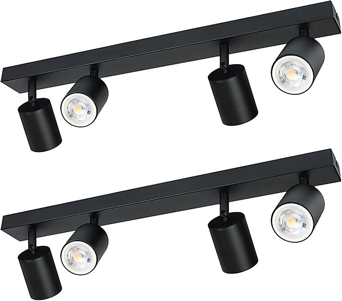 Nettlife Deckenstrahler Schwarz Wohnzimmer 2/3/4 Flammig günstig online kaufen
