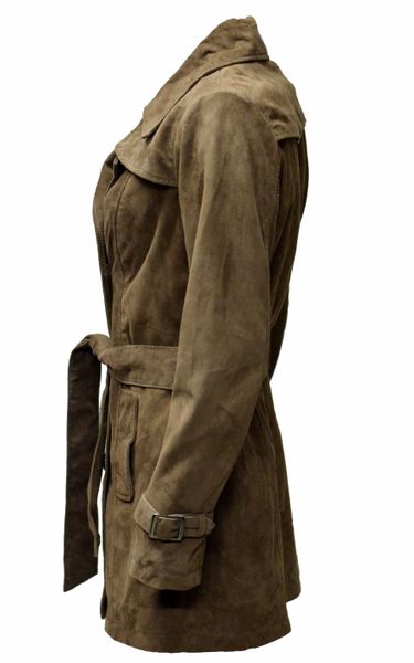 Zimmert Leather Ledermantel Anna Trenchcoat Wildleder günstig online kaufen