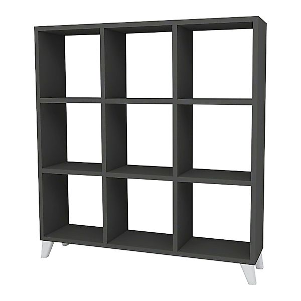 en.casa Standregal, Svedala Bücherregal 88x88x20cm, 9 günstig online kaufen