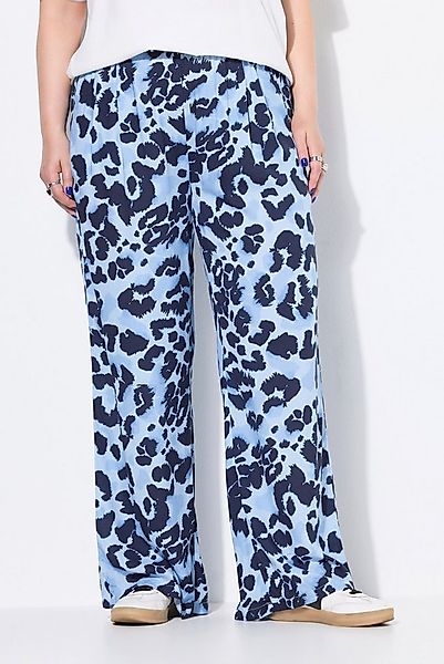 Studio Untold Schlupfhose Hose Wide Legs Leo-Print günstig online kaufen