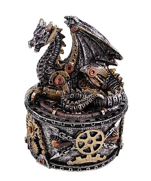 Kremers Schatzkiste Dekofigur Spinne Steampunk Figur Handbemalt 8x15x12cm P günstig online kaufen