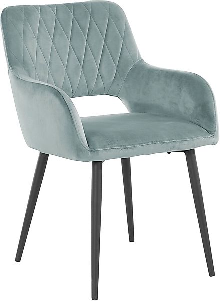 Leonique Esszimmerstuhl »Franca«, (Set), 2 St., Veloursstoff, Sitz in Samtv günstig online kaufen