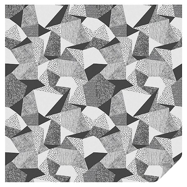 Tulup Buntglasfolie Geometrische Figuren Fensterfolie Buntglas Optik 100x10 günstig online kaufen