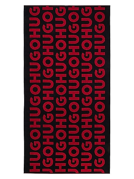 HUGO Badetuch Monogram Towel, Baumwoll-Terry, mit günstig online kaufen