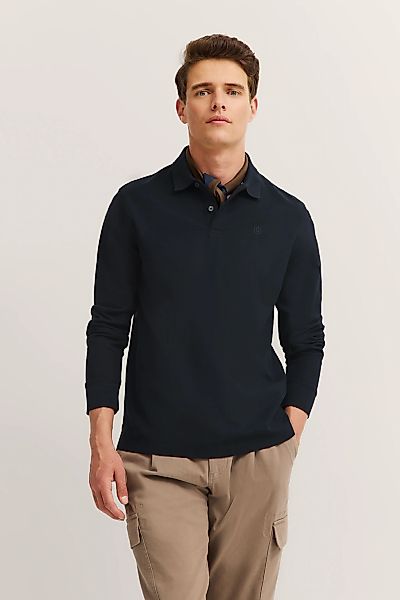 bugatti Langarm-Poloshirt "Modern Fit", aus reiner Baumwolle günstig online kaufen