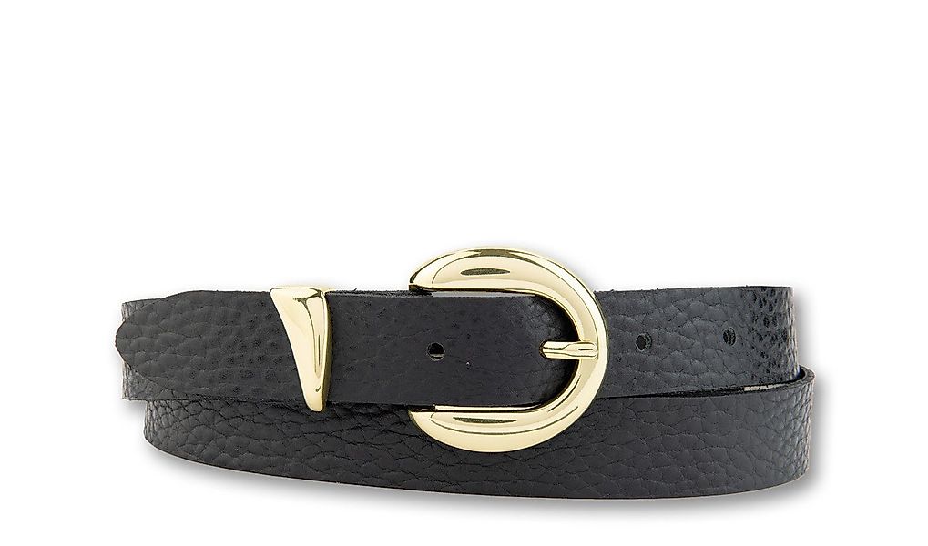 BERND GÖTZ Ledergürtel Ledergürtel mit goldener Schließen-Schlaufe Kombinat günstig online kaufen