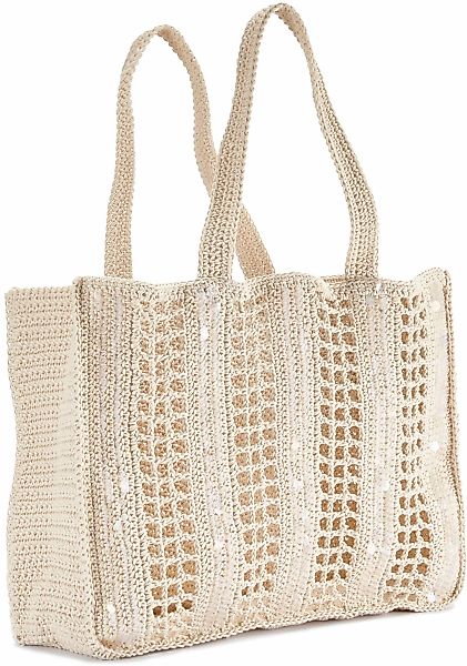 Vivance Shopper, Strandtasche mit modischen Paillettendetails und Lochmuste günstig online kaufen