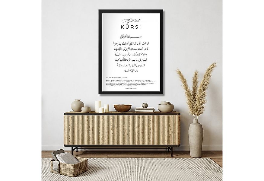 Egn Home Poster Islamisches Wandbild Ayet-el Kürsi – Modern & Minimalistisc günstig online kaufen