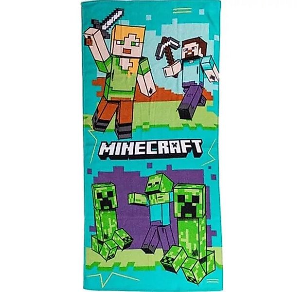 Minecraft Badetuch Minecraft Battle Badetuch, Strandtuch 70x140cm 100% Baum günstig online kaufen