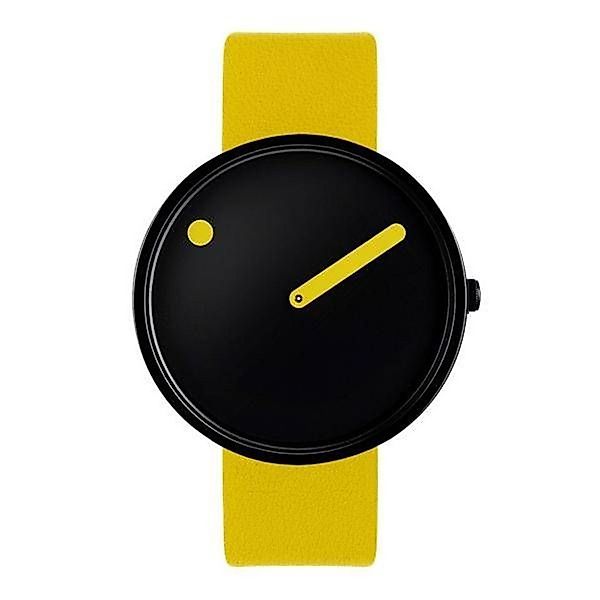 PICTO Quarzuhr PICTO Uhr Lederarmband gelb günstig online kaufen