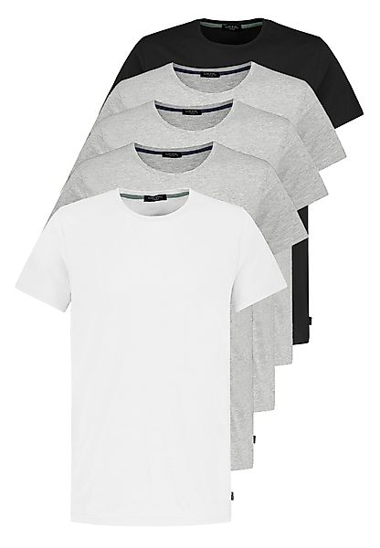 SUBLEVEL T-Shirt 5er Pack Rundhals T-Shirts günstig online kaufen