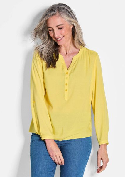 GOLDNER Schlupfbluse Elegante Viskosebluse mit V-Ausschnitt günstig online kaufen