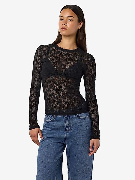 Noisy may Spitzenshirt NMJUDITH L/S LACE TOP NOOS günstig online kaufen