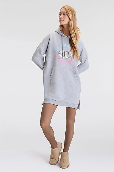 Zwillingsherz Sweatkleid ""Love Yourself More"" Kängurutasche mit Kapuze, T günstig online kaufen