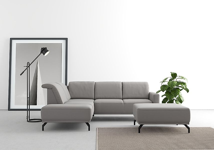 sit&more Ecksofa "Bailando L-Form", wahlweise mit Kopfteilverstellung und V günstig online kaufen