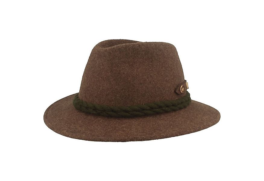 Breiter Filzhut rustikal mit Federlasche günstig online kaufen