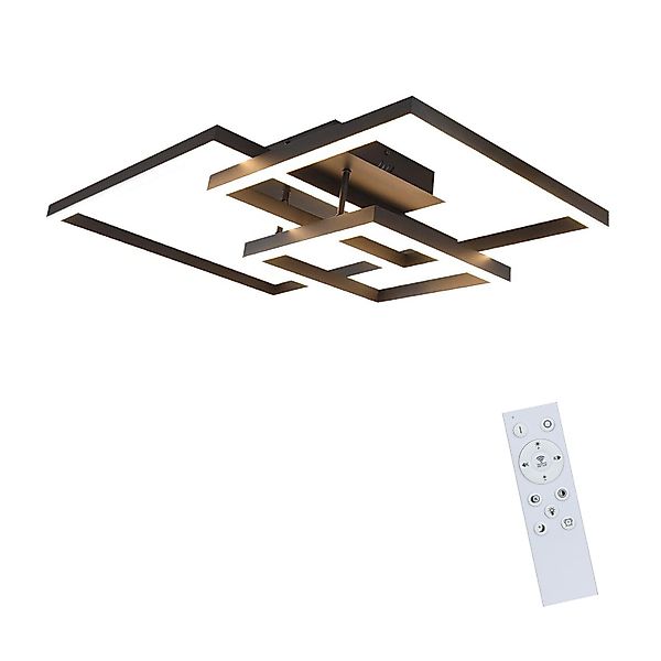 Nettlife LED Deckenleuchte Schwarz Dimmbar Modern günstig online kaufen