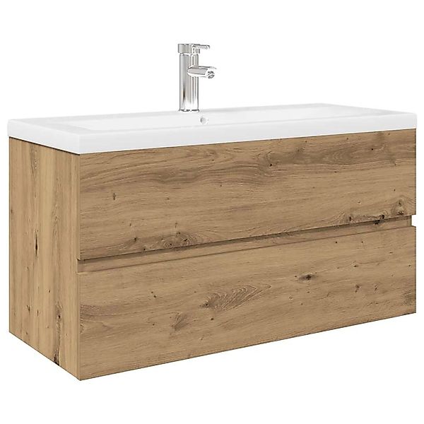 vidaXL Waschbeckenunterschrank mit Einbaubecken und Wasserhahn 3328936 günstig online kaufen