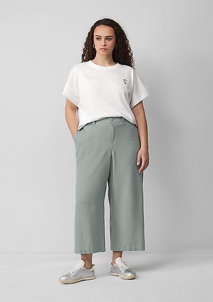 QS Stoffhose Culotte aus Leinenmix günstig online kaufen