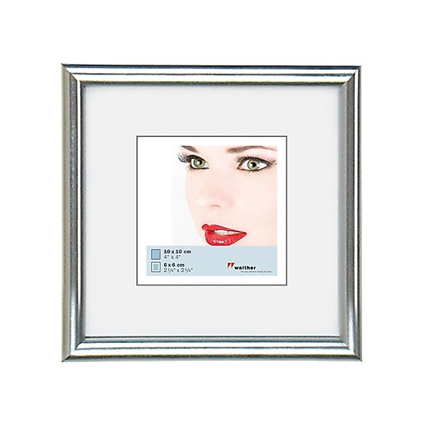 walther design Galeria Kunststoff Bilderrahmen  20x20 cm Silber günstig online kaufen