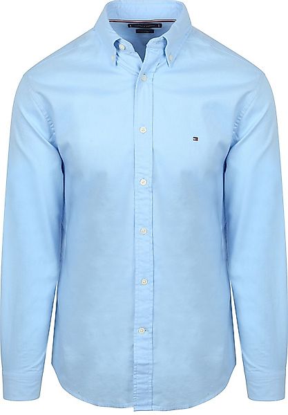 Tommy Hilfiger Flanell Hemd Hellblau - Größe L günstig online kaufen