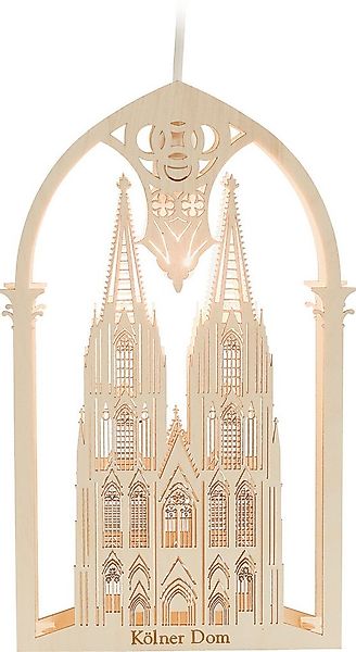 SAICO Original LED Fensterbild Kölner Dom, inkl. LED-Leuchtmittel, warmweiß günstig online kaufen