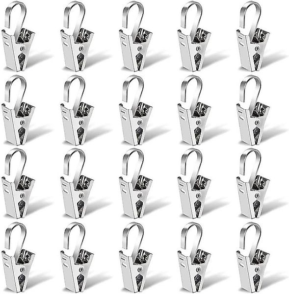 FELIXLEO Gardinenhaken Vorhang Haken Clips, Edelstahl Gardinenhaken Clips günstig online kaufen