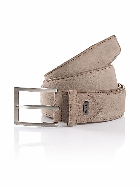 MONTI Ledergürtel "TORONTO" Veloursoptik, matt, elegant, weich, mit Logo günstig online kaufen