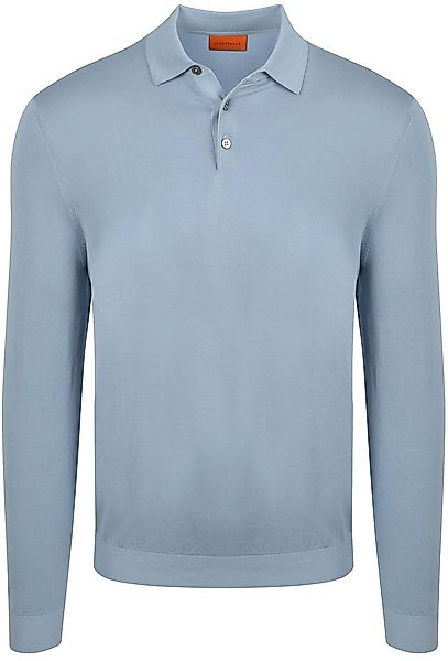 Suitable Compact Cotton Poloshirt Steel Blauw - Größe L günstig online kaufen
