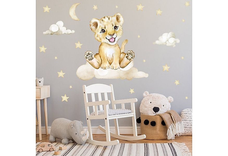 WANDKIND Wandtattoo Löwe auf der Wolke V273 günstig online kaufen